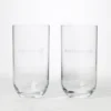 Bottoms Up & Top Me Off Highball Glasses, Set of 2