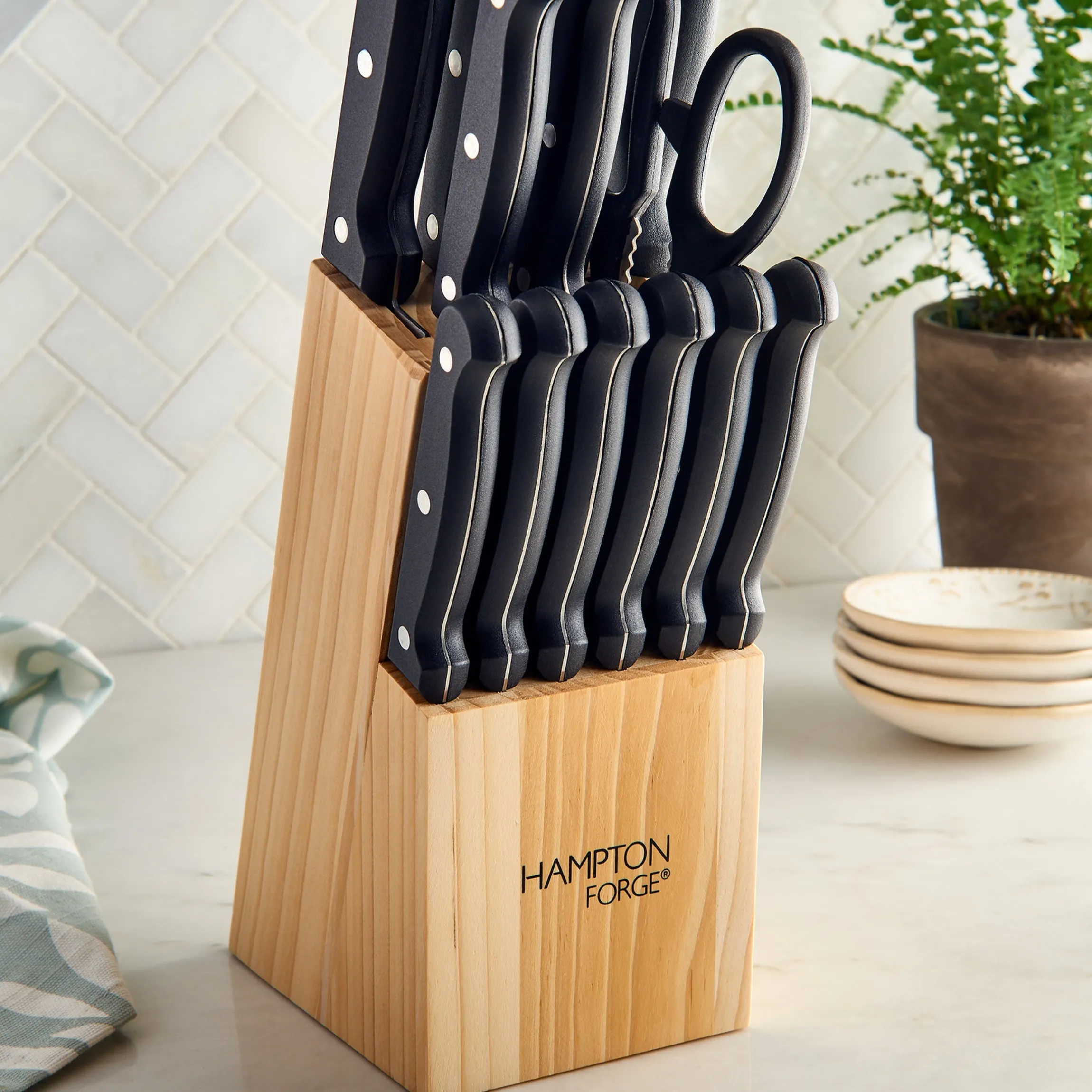 Brighton 14-Piece Cutlery Block Set