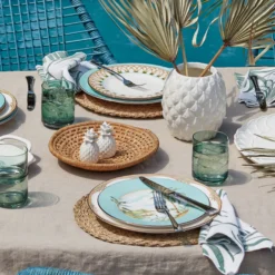 British Colonial Bamboo Accent Plate