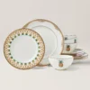 British Colonial Bamboo 12-Piece Dinnerware Set
