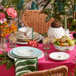 British Colonial Bamboo Rice Bowl