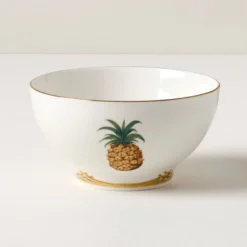 British Colonial Bamboo Rice Bowl