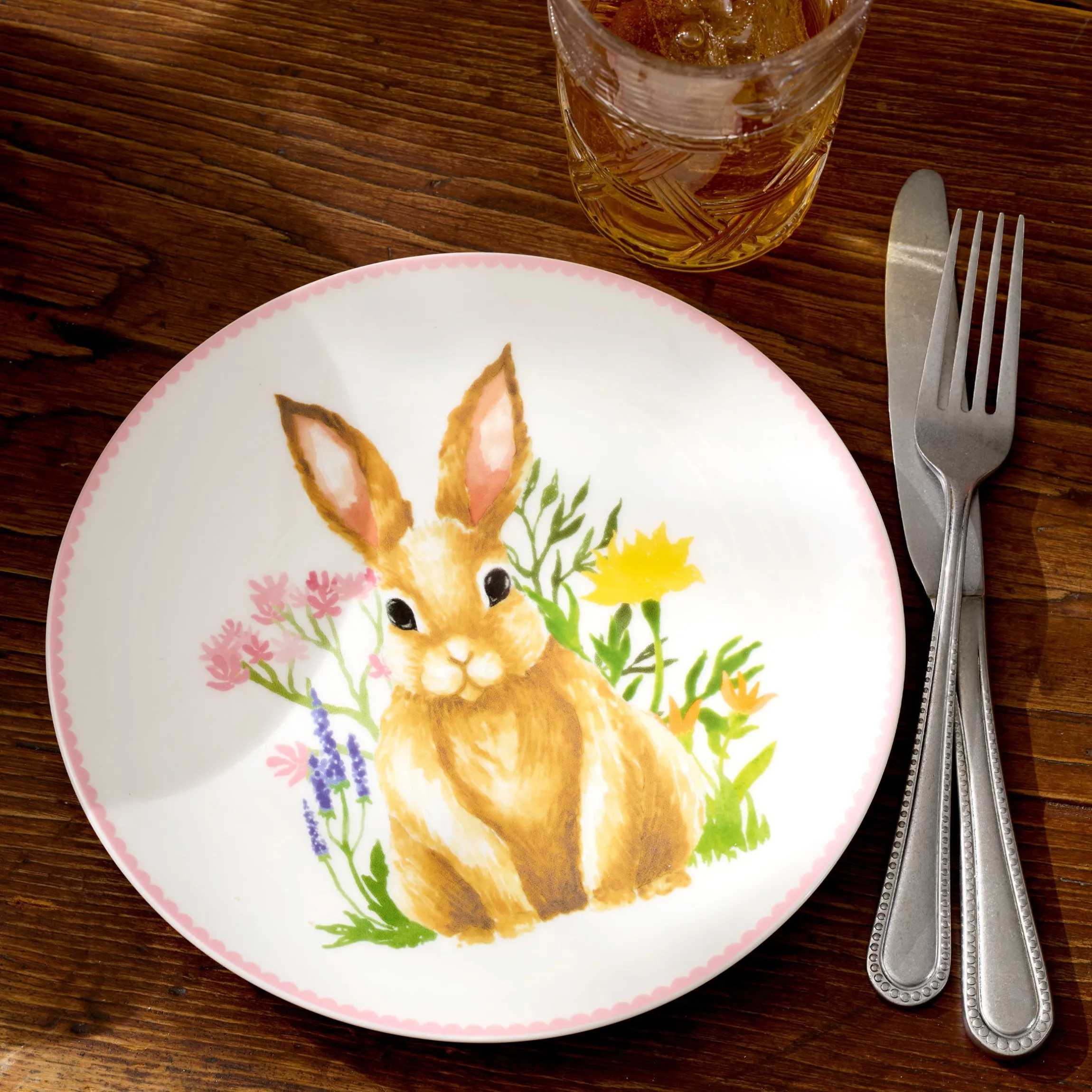 Bunny Accent Plates, Set of 4