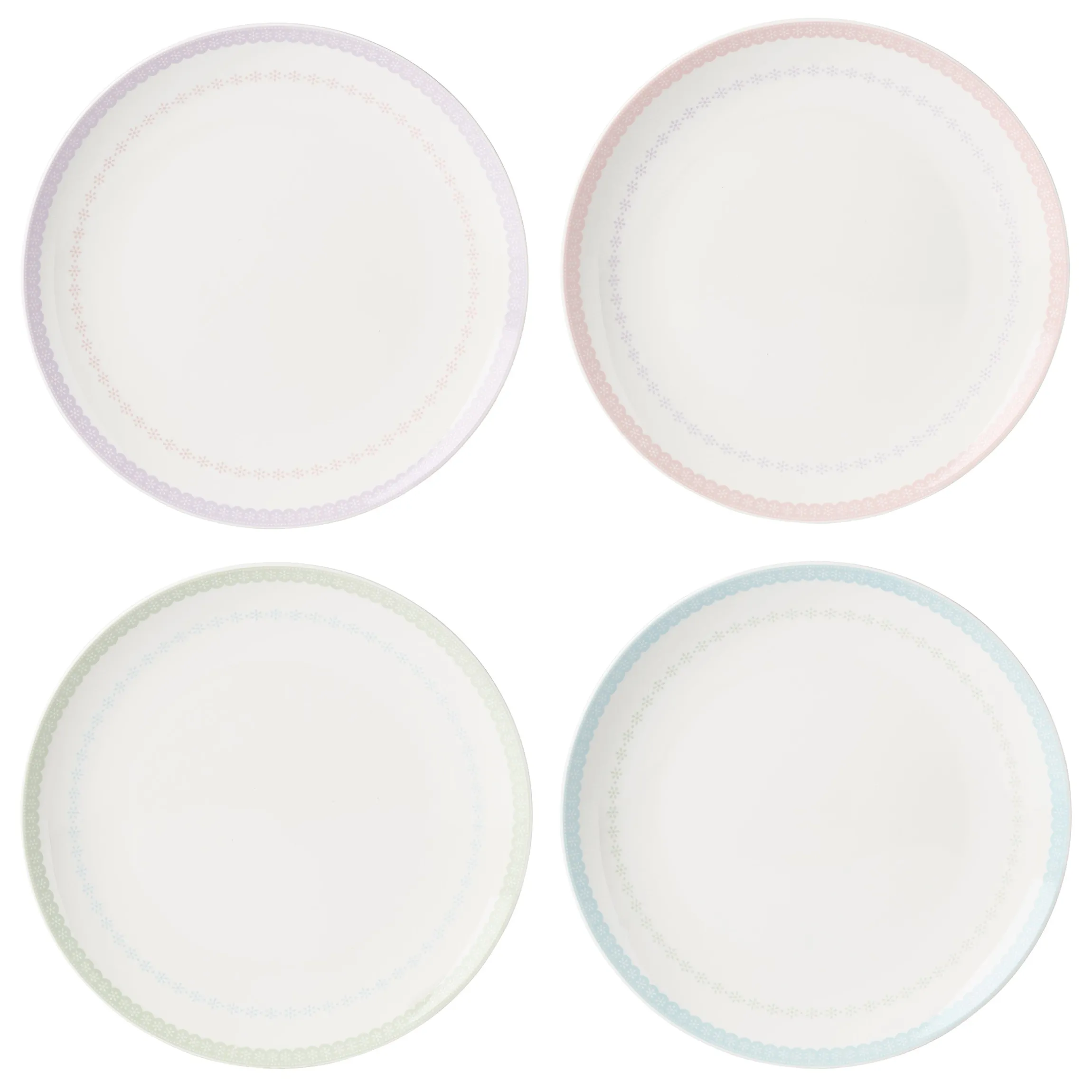Bunny Hop Dinner Plates, Set of 4