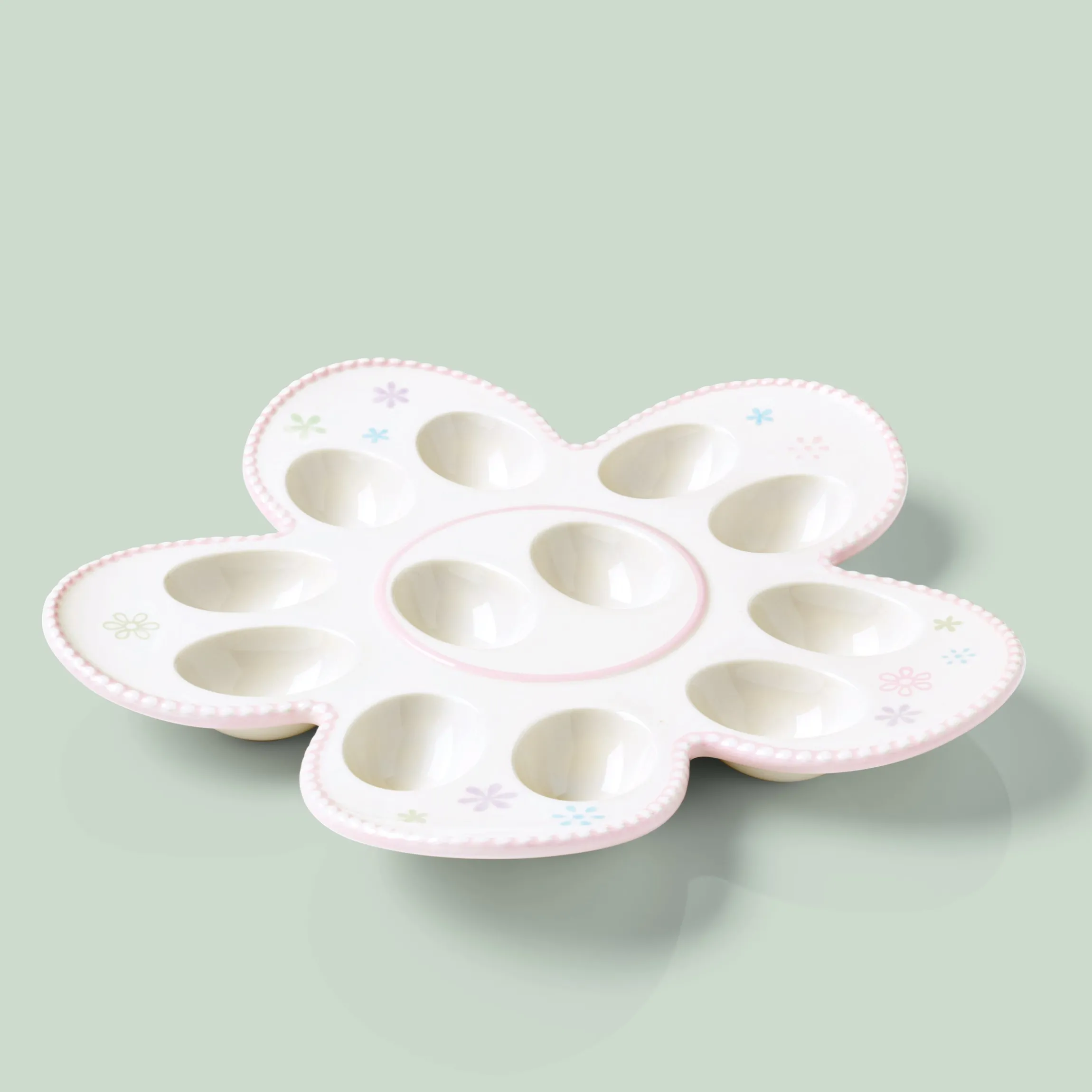 Bunny Hop Easter Egg Platter