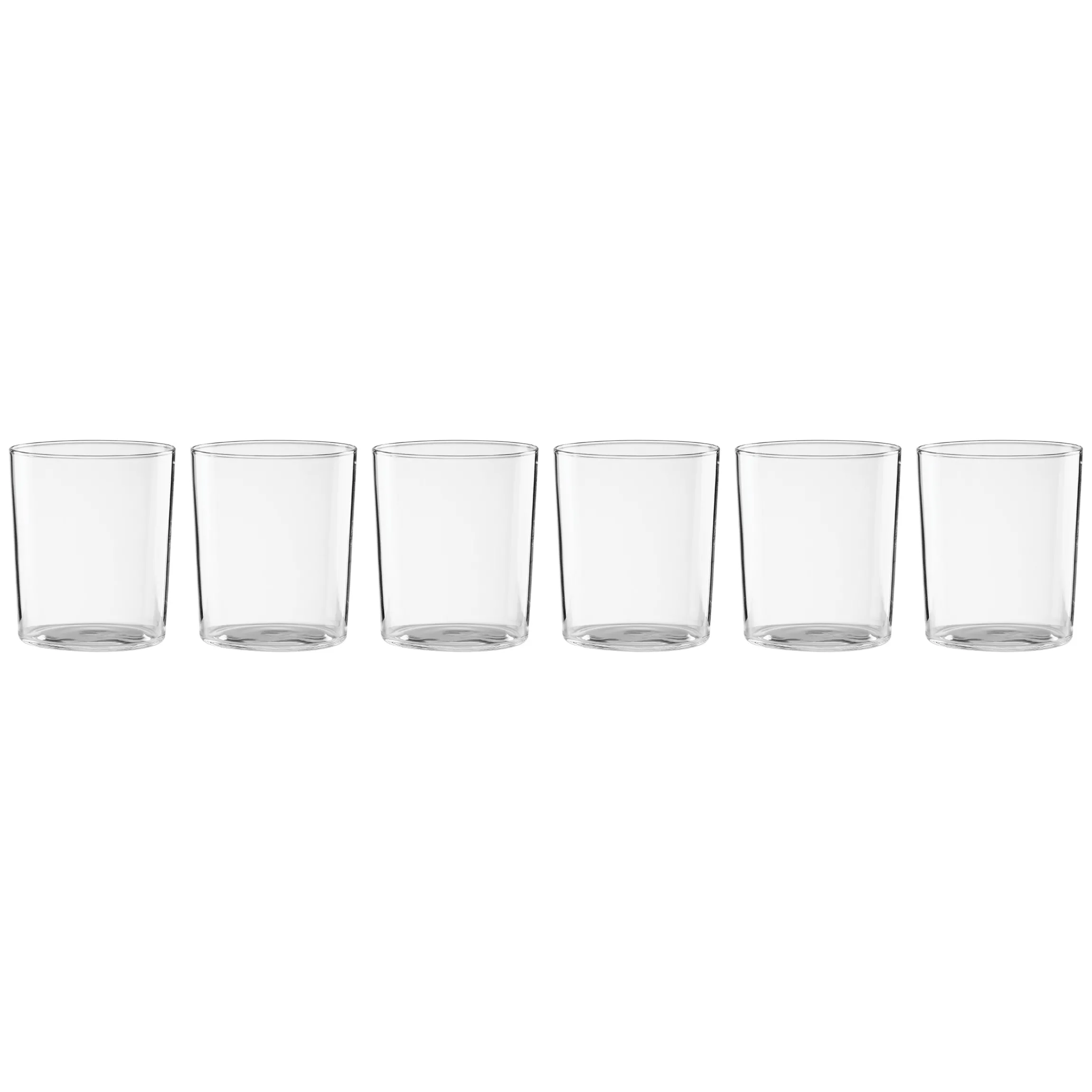Bunny Hop Stackable Clear Tall Glasses, Set of 6