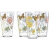 Butterfly Meadow Acrylic Highball Glasses, Set of 4