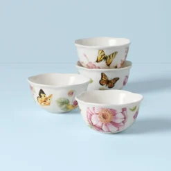 Butterfly Meadow Bloom 4-Piece Bowl Set