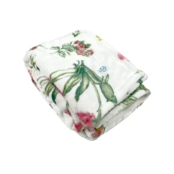 Butterfly Meadow Bloom Pink Throw Blanket