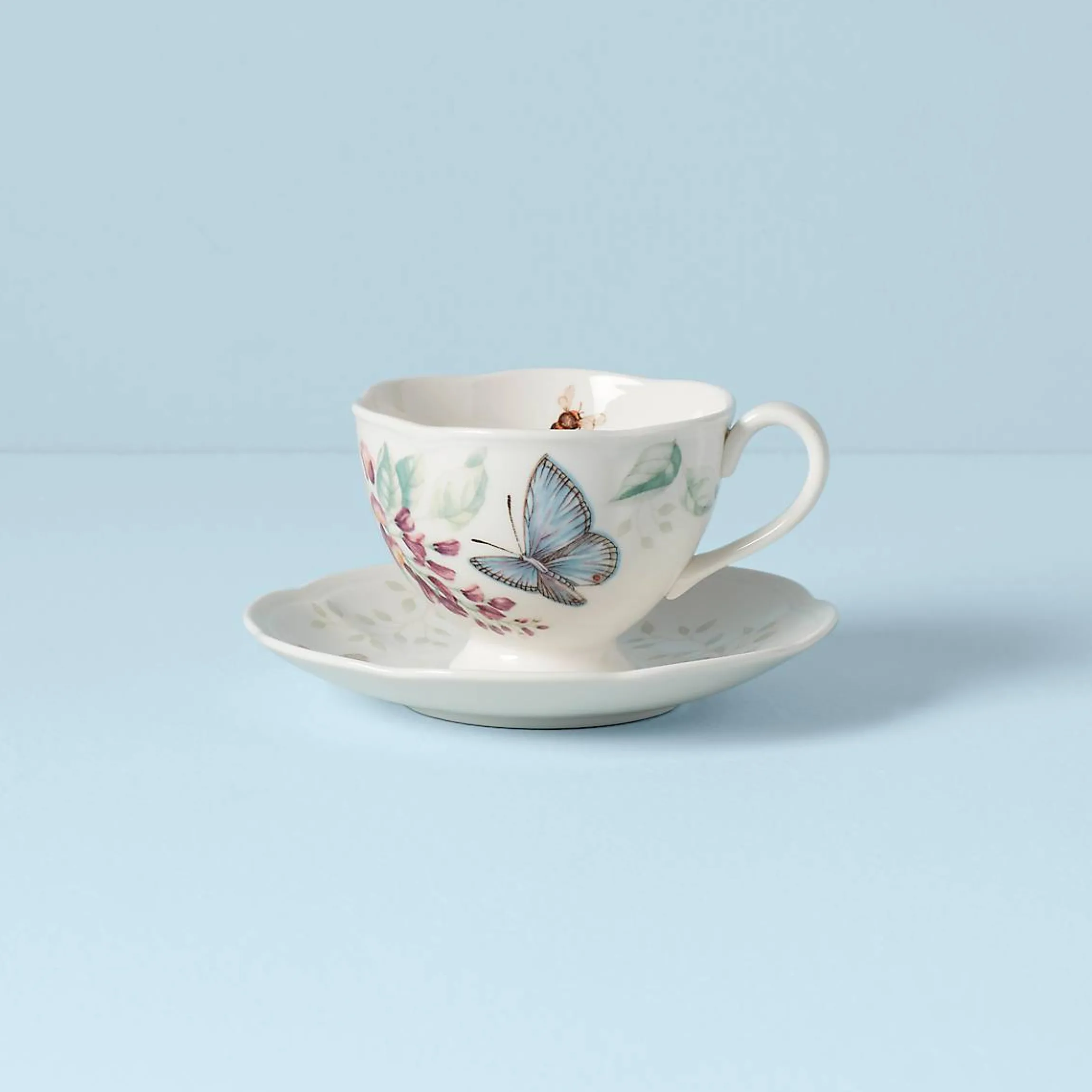 Butterfly Meadow Blue Cup & Saucer