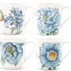Butterfly Meadow Blue Mugs, Set of 4