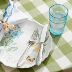 Butterfly Meadow Blue Tall Glasses, Set of 4