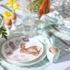 Butterfly Meadow Bunny Accent Plates, Set of 4