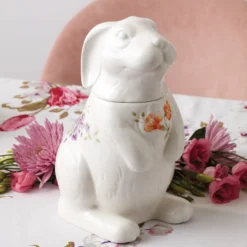 Butterfly Meadow Bunny Cookie Jar