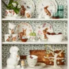 Butterfly Meadow Bunny Mugs, Set of 4