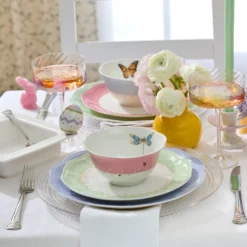 Butterfly Meadow Colors 4-Piece Dessert Bowl Set