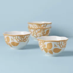 Butterfly Meadow Cottage Rice Bowls, Set of 4