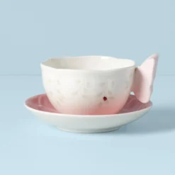Butterfly Meadow Floral Pink Cup & Saucer