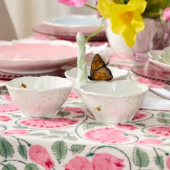 Butterfly Meadow Floral 3-Section Server
