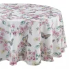 Butterfly Meadow Floral 70x70 Round Tablecloth