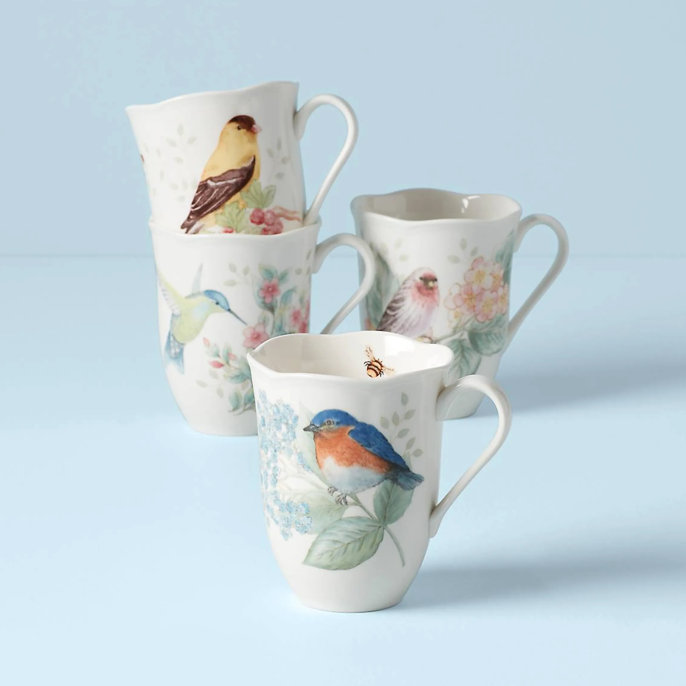 Butterfly Meadow Flutter Mugs, Set of 4