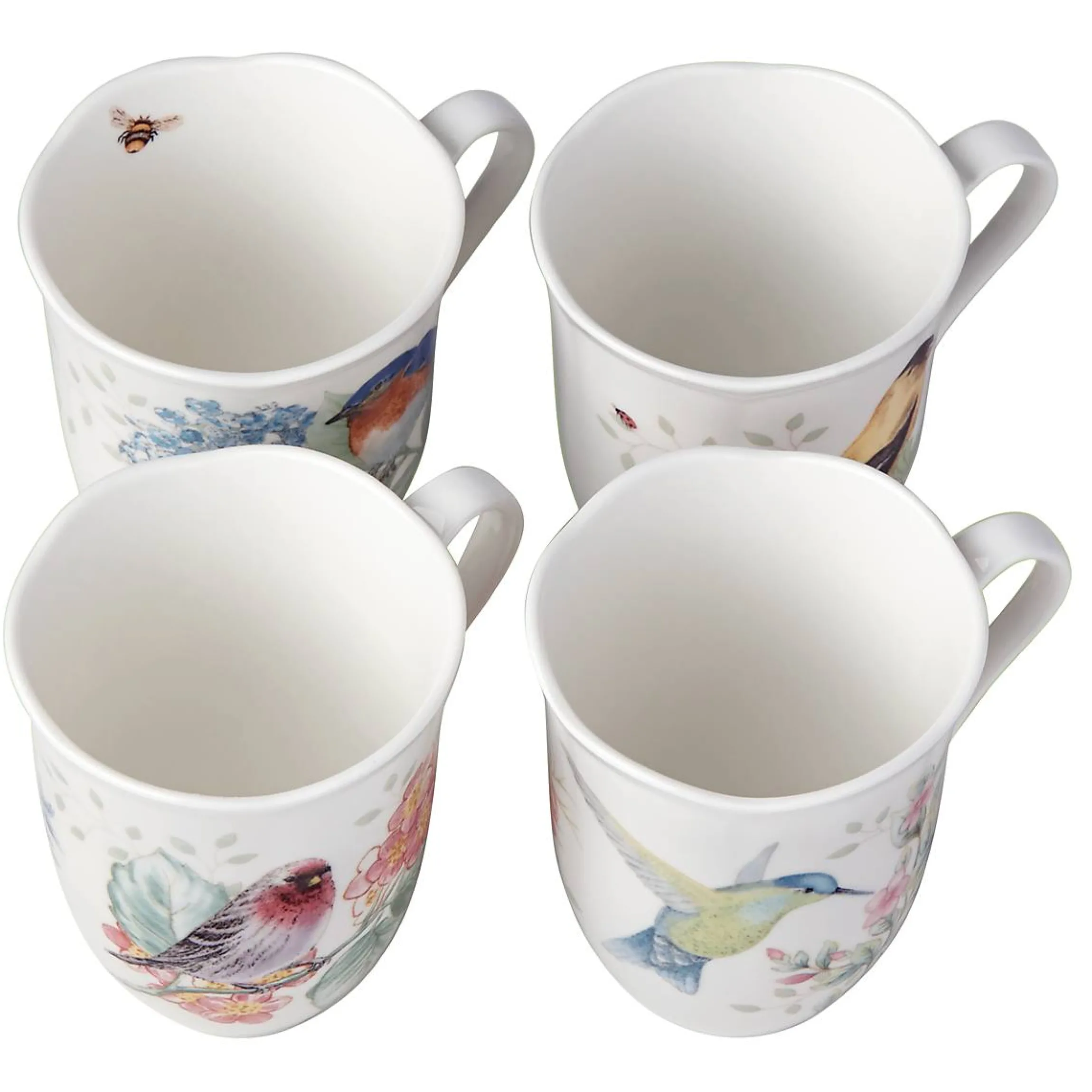 Butterfly Meadow Flutter Mugs, Set of 4