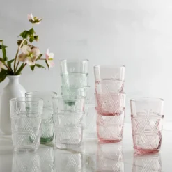 Butterfly Meadow Green Tall Glasses, Set of 4