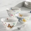Butterfly Meadow Herbs Rice Bowls, Set of 4