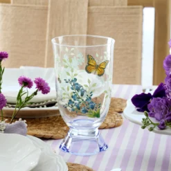 Butterfly Meadow Herbs Tall Tumblers, Set of 4