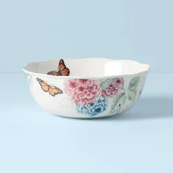 Butterfly Meadow Hydrangea Large Serving Bowl