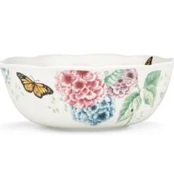 Butterfly Meadow Hydrangea Large Serving Bowl