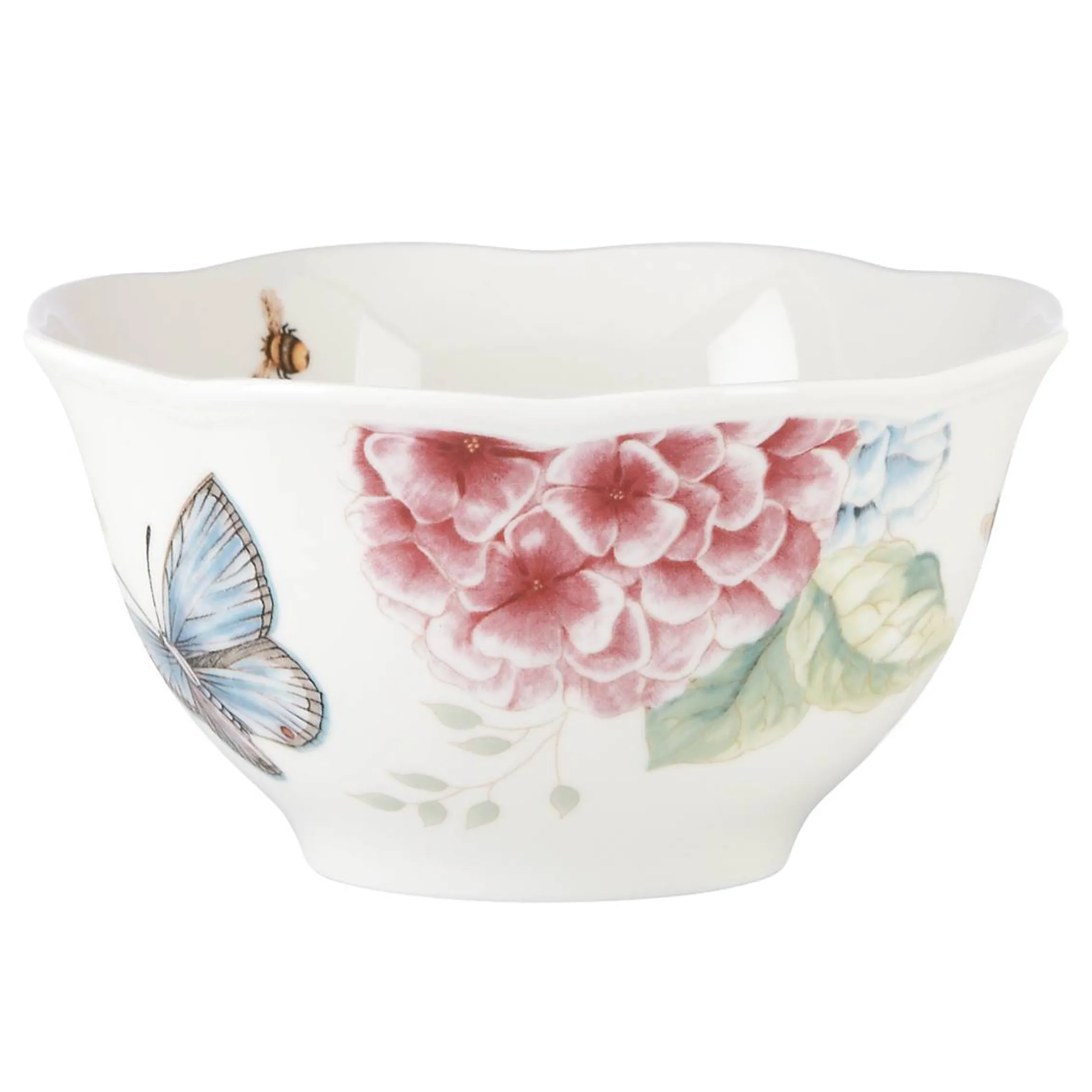 Butterfly Meadow Hydrangea 12-Piece Dinnerware Set