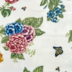 Butterfly Meadow Hydrangea Throw Blanket