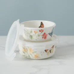 Butterfly Meadow Large Round Container