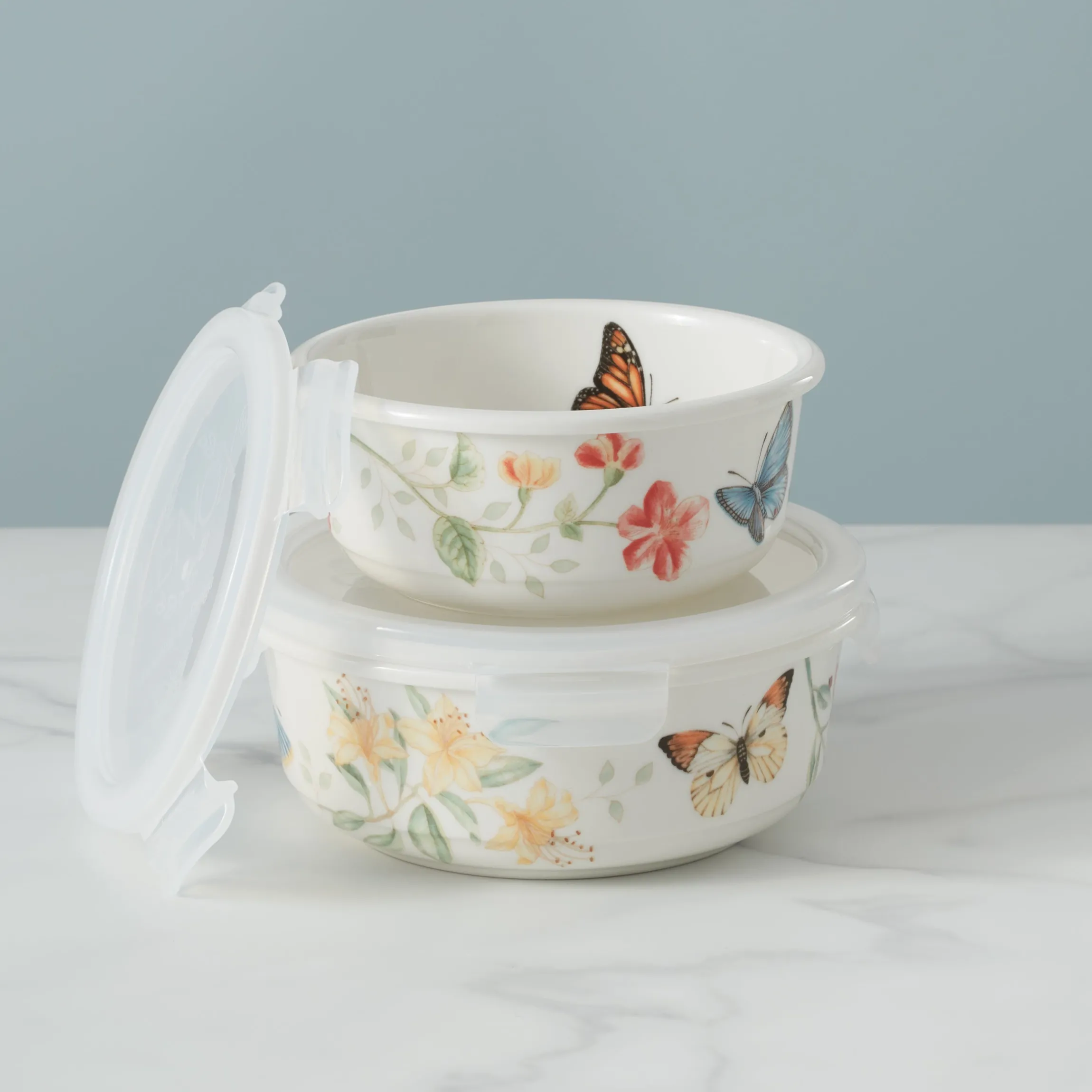 Butterfly Meadow Large Round Container