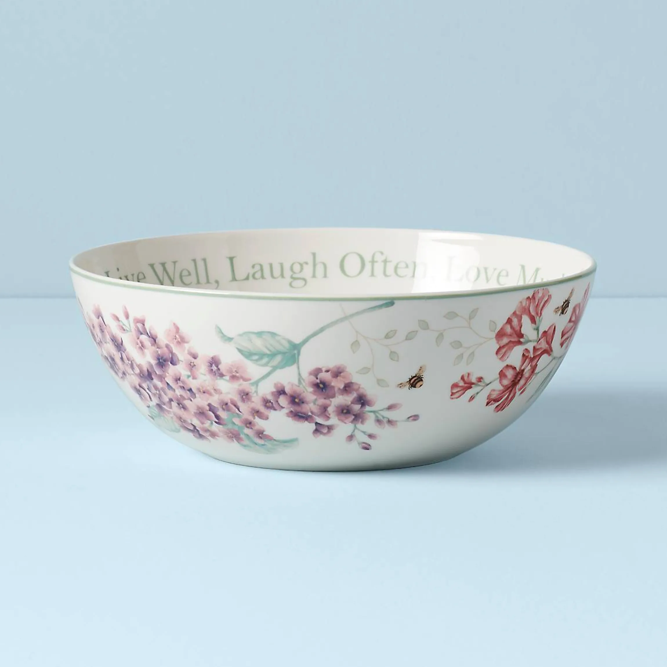 Butterfly Meadow Large Sentiment Serving Bowl