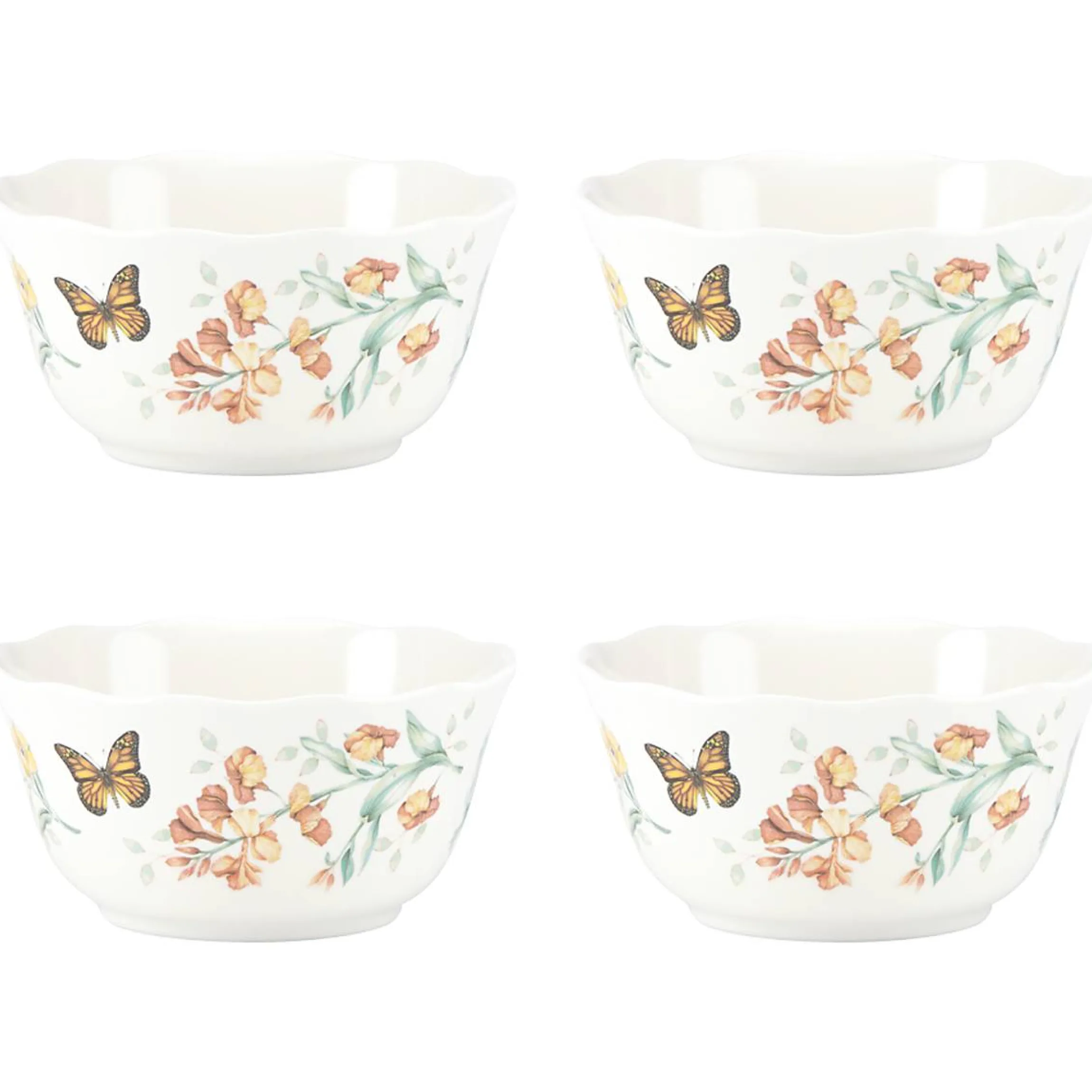Butterfly Meadow Melamine All-Purpose Bowls, Set of 4