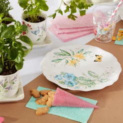 Butterfly Meadow Melamine Dinner Plates, Set of 4