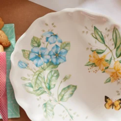 Butterfly Meadow Melamine Dinner Plates, Set of 4
