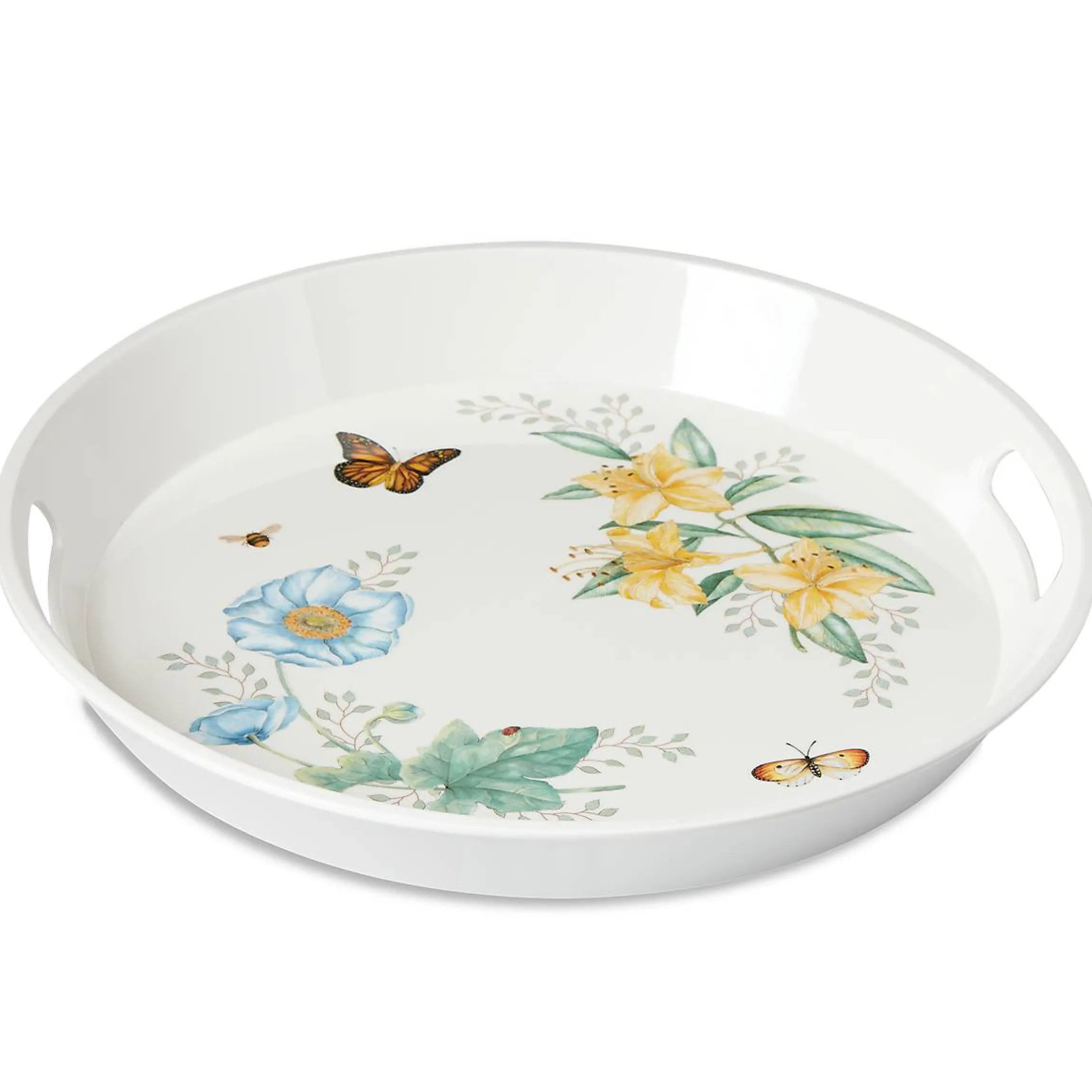 Butterfly Meadow Melamine Round Tray