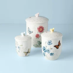 Butterfly Meadow 3-Piece Canister Set