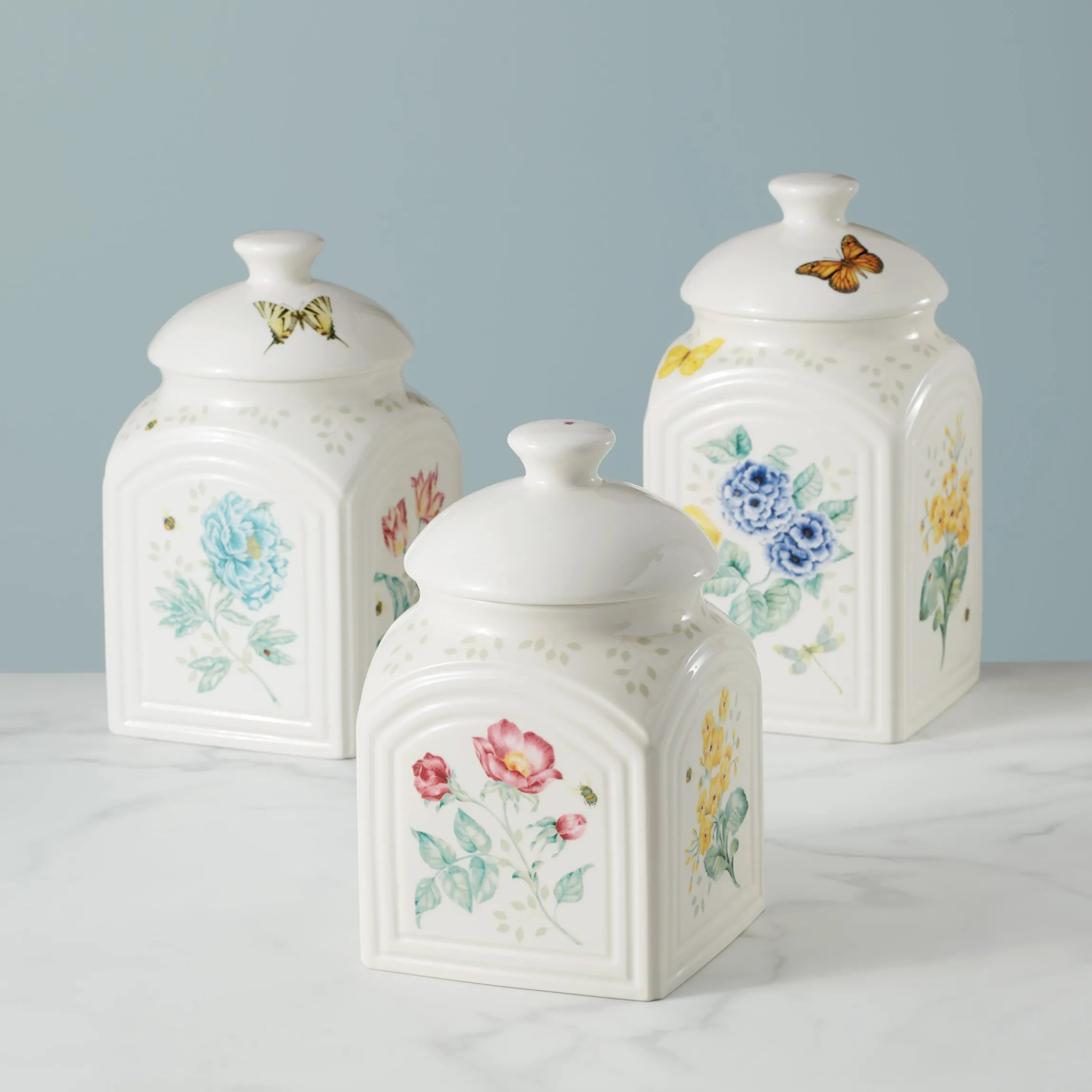 Butterfly Meadow 3-Piece Canister Set