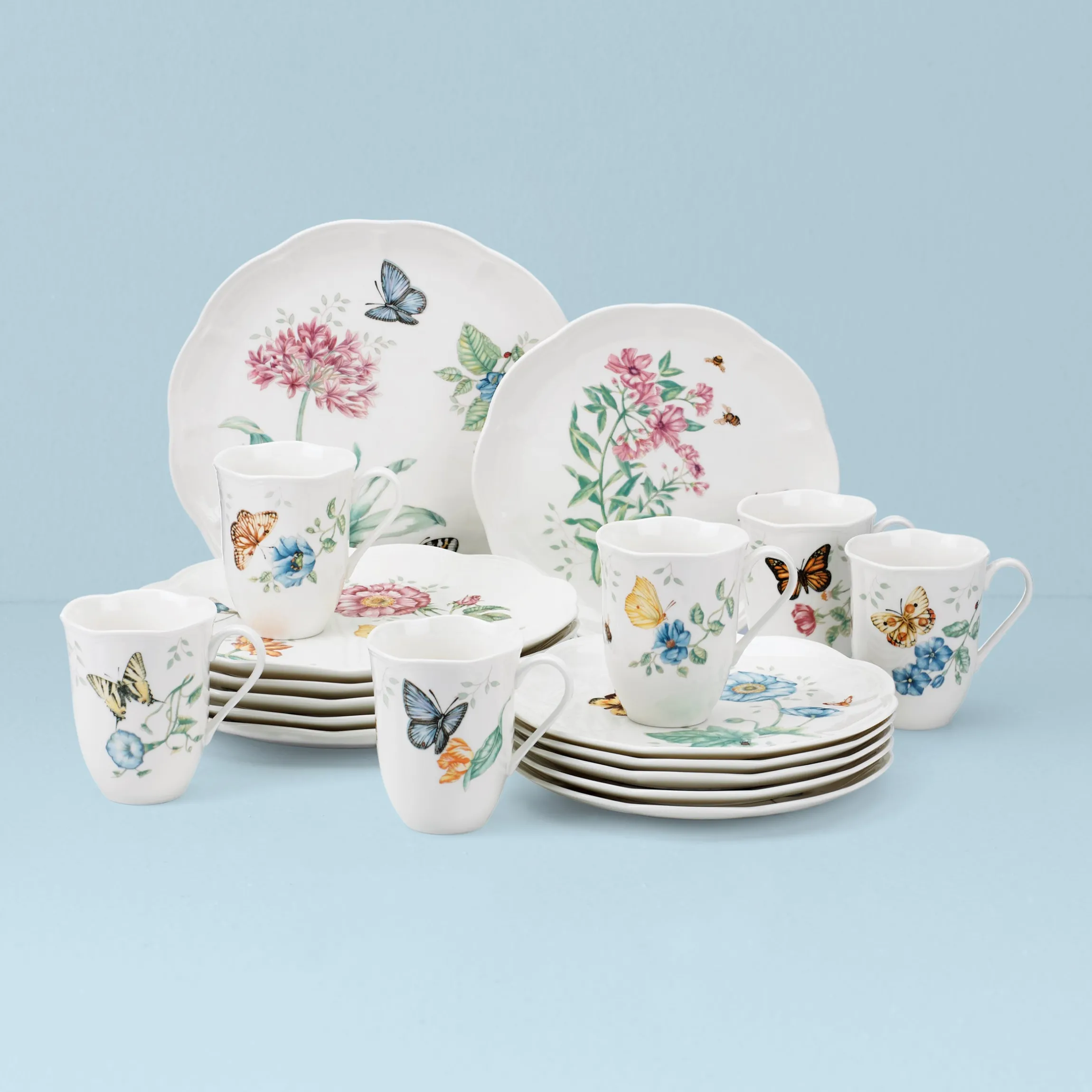 Butterfly Meadow 18-Piece Dinnerware Set