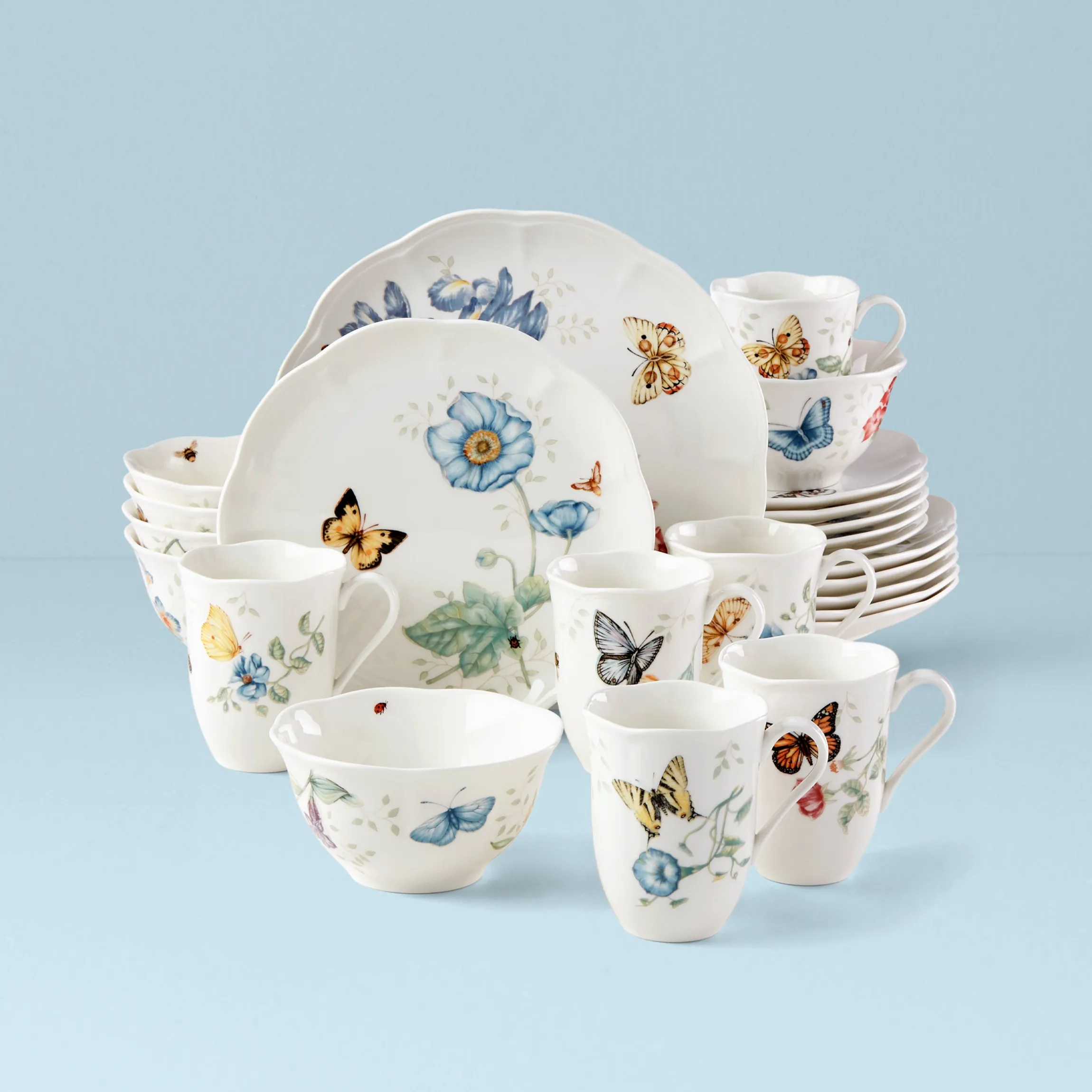 Butterfly Meadow 24-Piece Dinnerware Set