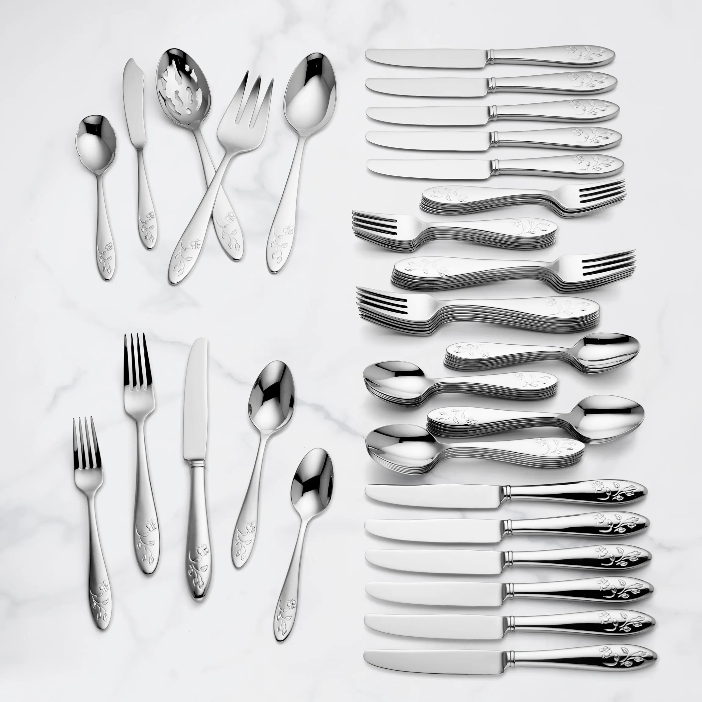 Butterfly Meadow 65-Piece Flatware Set