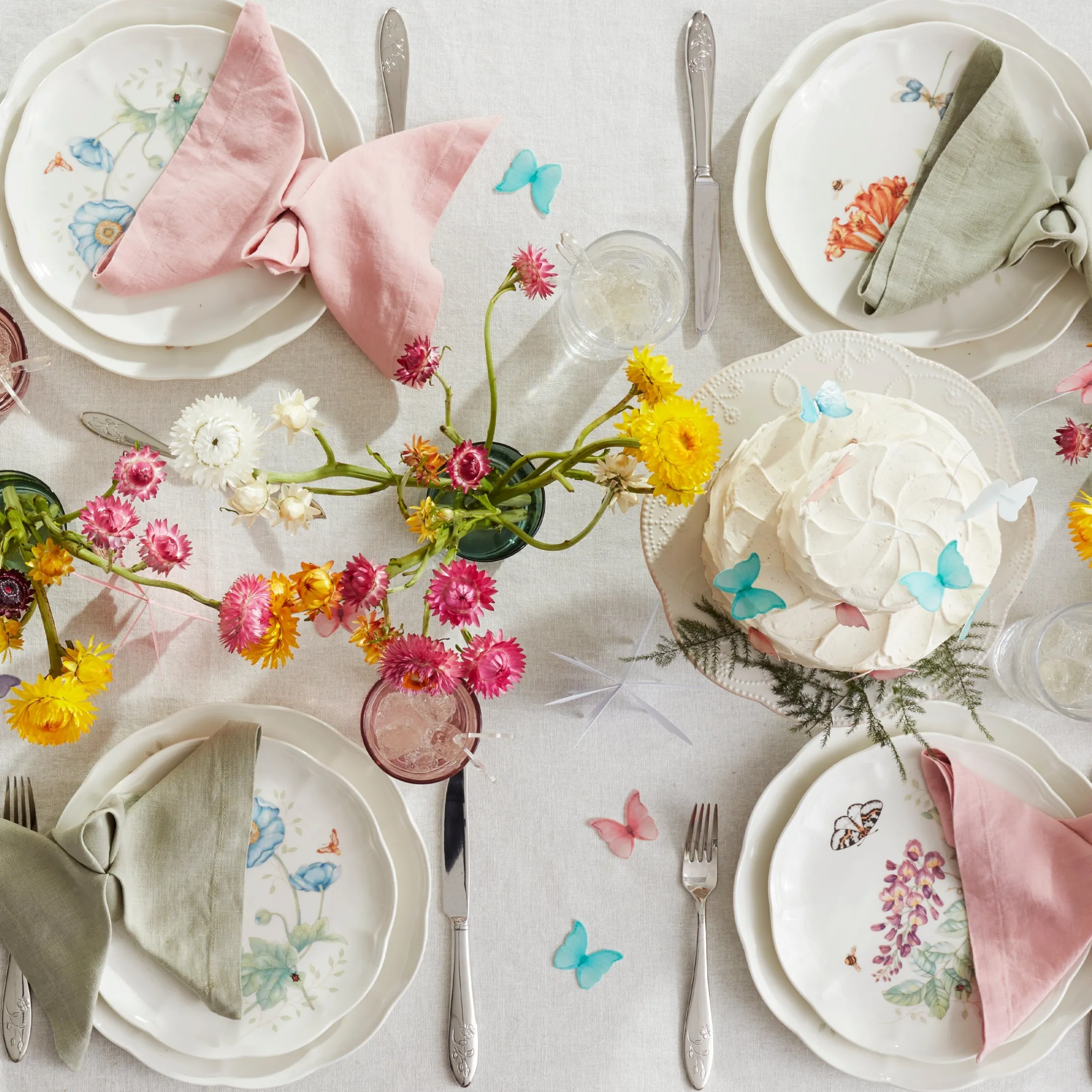 Butterfly Meadow 65-Piece Flatware Set