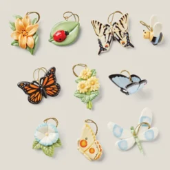 Butterfly Meadow 10-Piece Mini Ornament Set