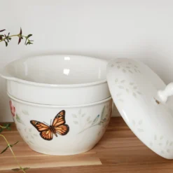 Butterfly Meadow 3-Piece Stackable Bowl Set