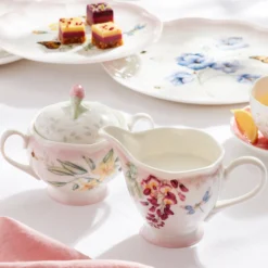 Butterfly Meadow Pink Ombre 5-Piece Tea Set