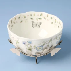 Butterfly Meadow 25th Anniversary Bowl with Stand